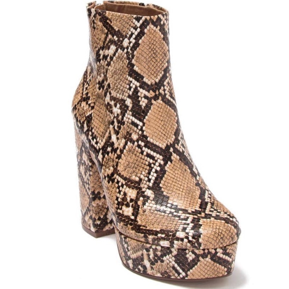 Steve Madden - Block Heel Boot- Snake - image 1